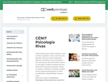 Tablet Screenshot of cenitpsicologia.com